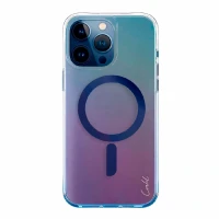Пластиковая накладка Uniq Coehl Dazze совместимая с iPhone 15 Pro лазурно-голубой