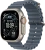 Apple Watch Ultra 3 (2025) GPS + Cellular, 49 мм, корпус из бежевого титана, ремешок Ocean (One Size) цвета «синий якорь» MEWH4