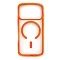 Противоударная накладка Cabal Protect Clear Case c MagSafe для iPhone 17 Pro оранжевый кант