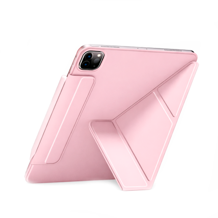 Чехол-книжка WIWU Smart Folio совместимый с iPad Air 13 (2024/2025)/Pro 12.9" розовая