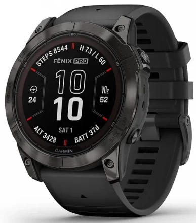 Умные часы Garmin Fenix 7X Pro black (черные)