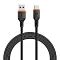 Кабель Wiwu FlameGuard USB/Type-C 2.1A 1.2м черный