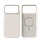 Пластиковая накладка WIWU Skin Touch с MagSafe совместимая с iPhone 17 Pro бежевая