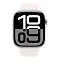 Apple Watch Series 10, 46 мм, корпус из алюминия серебристого цвета, спортивный ремешок цвета «румянец» M/L (MWX03)
