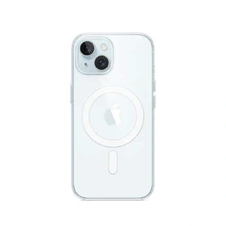Пластиковая накладка Dux Ducis Clin series с MagSafe совместимая с iPhone 15 Plus прозрачная