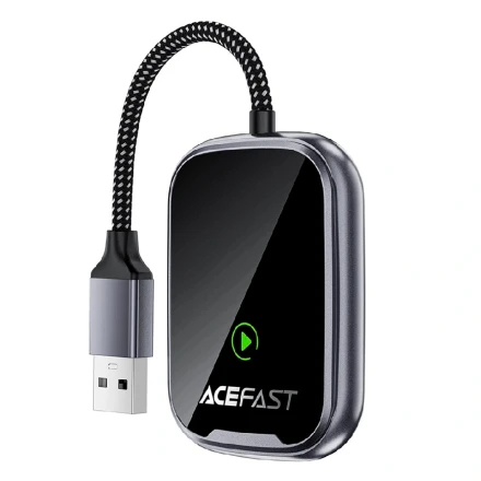 Беспроводной адаптер для автомобилей AceFast CarPlay QC1
