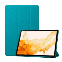 Чехол-книжка совместимый с Samsung Tab S10+/S9+/S9FE+ зеленый
