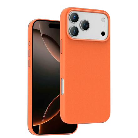 Накладка Silicone Case KEEPHONE ROSANA с MagSafe совместимая с iPhone 17 Pro оранжевая