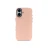 Накладка из эко-кожи Kzdoo Noble Collection совместимая с iPhone 16 розовая
