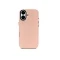 Накладка из эко-кожи Kzdoo Noble Collection совместимая с iPhone 16 розовая