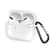 Силиконовый чехол совместимый с AirPods Pro 2 с карабином прозрачный