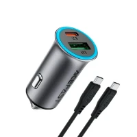 Автомобильное зарядное устройство Acefast B16 (USB-A/USB-C)+кабель(Type-C/Type-C) 95W