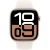Apple Watch Series 10, 46 мм, корпус из алюминия цвета «розовое золото», спортивный ремешок цвета «сияющая звезда» S/M (MWX23)