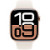 Apple Watch Series 10, 46 мм, корпус из алюминия цвета «розовое золото», спортивный ремешок цвета «сияющая звезда» S/M (MWX23)