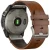 Часы Garmin Fenix 7X Sapphire Solar титановый черный с коричневым кожаным ремешком