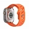 Ремешок Aulumu A02 совместимый с Apple Watch (44-45-46-49mm) силикон оранжевый