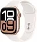 Apple Watch Series 10, 46 мм, корпус из алюминия цвета «розовое золото», спортивный ремешок цвета «светлый румянец» S/M (MWX23LW)