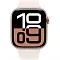 Apple Watch Series 10, 46 мм, корпус из алюминия цвета «розовое золото», спортивный ремешок цвета «светлый румянец» S/M (MWX23LW)