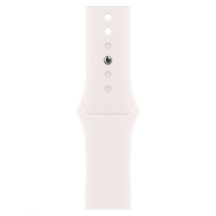 Apple Watch Series 10, 46 мм, корпус из алюминия цвета «розовое золото», спортивный ремешок цвета «светлый румянец» S/M (MWX23LW)