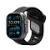 Ремешок Aulumu A02 совместимый с Apple Watch (44-45-46-49mm) силикон черный