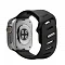 Ремешок Aulumu A02 совместимый с Apple Watch (44-45-46-49mm) силикон черный