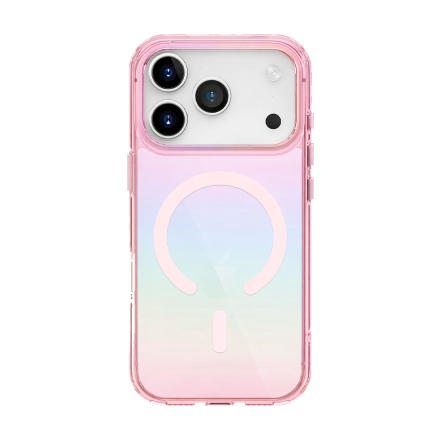 Противоударная накладка Uniq Iridescia с MagSafe совместимая с iPhone 17 Pro полуночный кварц