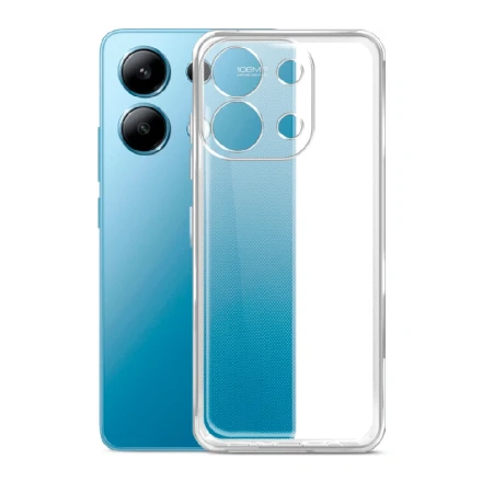Силиконовая накладка совместимая с Рэдми Нот 13 Pro  прозрачная