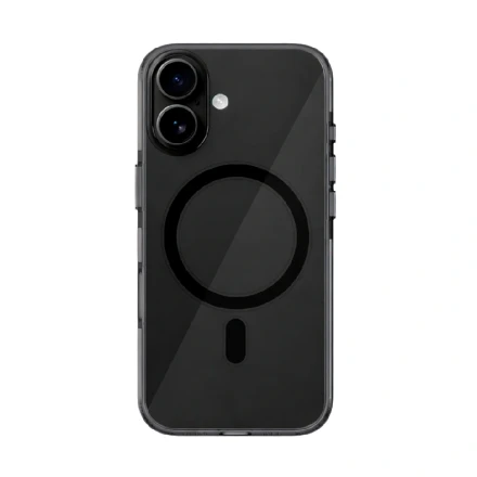 Пластиковая накладка Kzdoo IceGuard с MagSafe совместимая с iPhone 16 затемненная