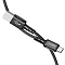 Кабель AceFast USB/Type-C (C1-04) нейлон 3A 1.2м черный