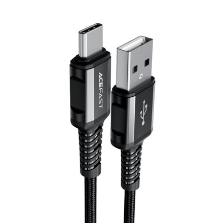 Кабель AceFast USB/Type-C (C1-04) нейлон 3A 1.2м черный