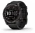 Умные часы  Часы Garmin Fenix 7 Sapphire Solar GPS титановый черный DLC с силиконовым ремешком