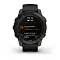 Умные часы  Часы Garmin Fenix 7 Sapphire Solar GPS титановый черный DLC с силиконовым ремешком