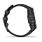 Умные часы  Часы Garmin Fenix 7 Sapphire Solar GPS титановый черный DLC с силиконовым ремешком