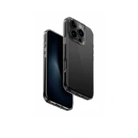 Силиконовая накладка Uniq Airfender совместимый с iPhone 16 Pro затемненный