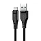 Кабель AceFast USB/Type-C (C3-04) нейлон 3A 1.2м черный