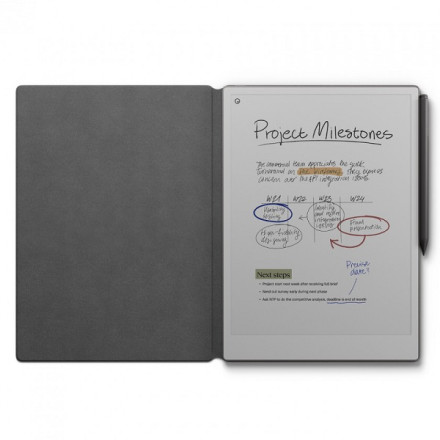 Планшет с имитацией бумаги  ReMarkable Paper Pro + Marker Plus + Leather black