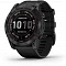 Часы Garmin fenix 7X Sapphire Solar (010-02541-23) титановый черный DLC с силиконовым ремешком