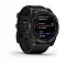 Часы Garmin fenix 7X Sapphire Solar (010-02541-23) титановый черный DLC с силиконовым ремешком