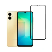 Защитное стекло для Samsung A 06 полноэкранное черное