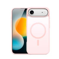 Накладка Silicone Case Mutural с MagSafe совместимая с iPhone 17 Air розовая