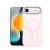 Накладка Silicone Case Mutural с MagSafe совместимая с iPhone 17 Air розовая