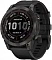 Умные часы  Часы Garmin Fenix 7 Sapphire Solar (010-02540-35) титановый черный DLC с силиконовым ремешком