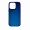 Кожанная накладка Leather Case c Mag Safe совместимая с Iphone 15 Pro (синяя)