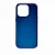 Кожанная накладка Leather Case c Mag Safe совместимая с Iphone 15 Pro (синяя)
