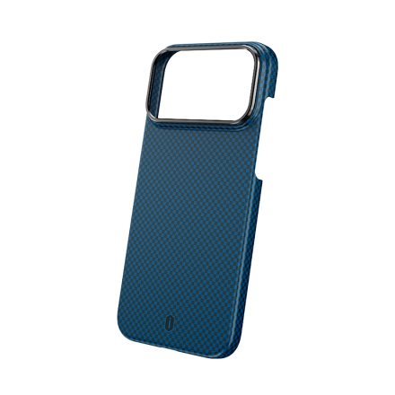Кевларовая накладка  WIWU Aramid Armor с MagSafe совместимая с iPhone 17 Pro синяя