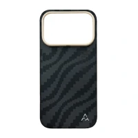 Кевларовая накладка Alrlty с MagSafe совместимая с iPhone 17 Pro черная