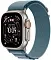 Apple Watch Ultra 3 (2025) GPS + Cellular, 49 мм, корпус из бежевого титана, ремешок Alpine (S) цвета blue (голубой) MEWK4