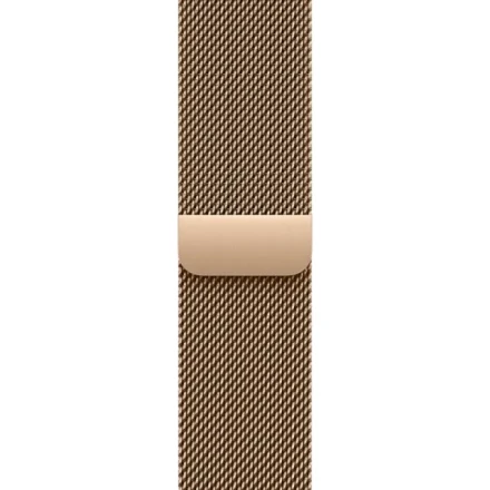 Apple Watch Series 10, 46 мм, корпус из титана цвета «титановый золотой», спортивный ремешок цвета «миланская петля» золотой S/M (MC7T4)