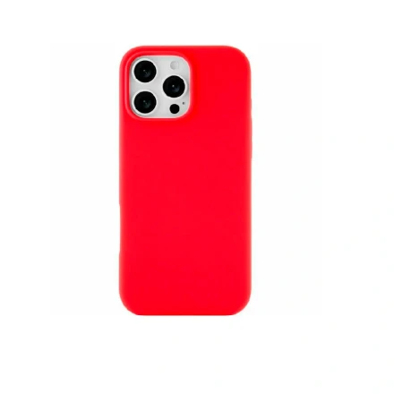 Силиконовая накладка Puloka с MagSafe совместимая с iPhone 16 Pro красная
