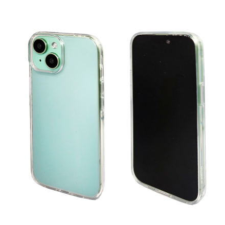 Пластиковая накладка Kzdoo Guardian совместимая с Apple iPhone 15 Plus прозрачная